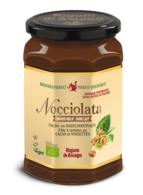Nocciolata Pâte à tartiner au cacao et noisettes s.gluten & s.lait bio 650g - 9611
